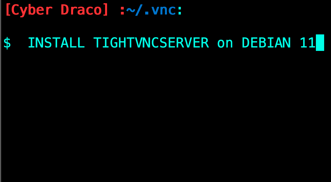 Install TightVNCServer on Debian 11