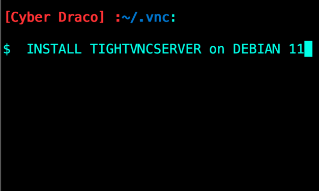 Install TightVNCServer on Debian 11